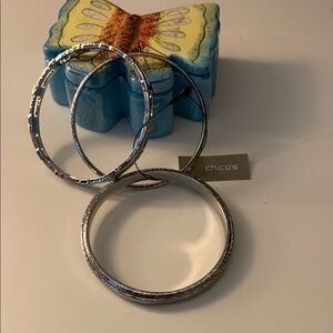 Chico's Silver Artistic Bracelet Collection